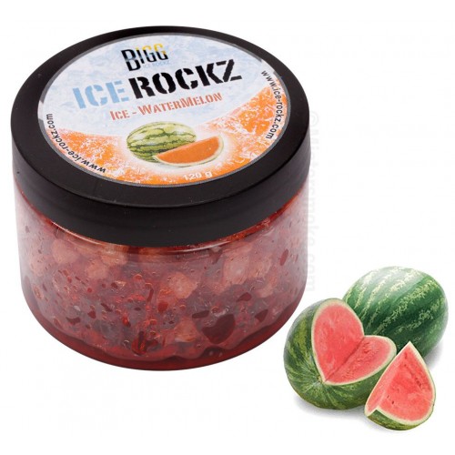 Recipient cu aroma naturala pentru narghilea Bigg Ice Rockz Watermelon 120g